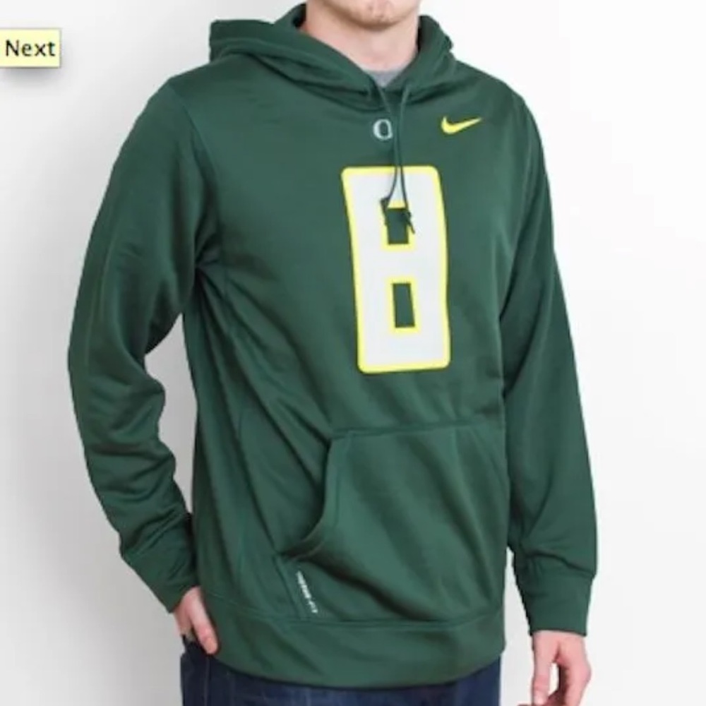 2013 NIKE THERMA FIT OREGON DUCKS #8 MARCUS MARIOTA KO PERFORMANCE HOODIE M OR L - Picture 5 of 7